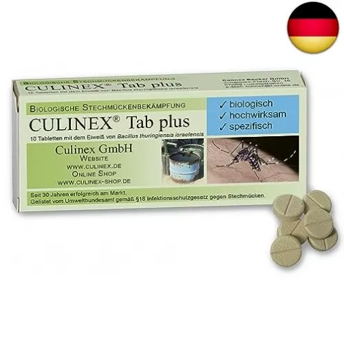 Culinex Tabletten Tab plus 1x10 Tabletten gegen Mücken in der Regentonne,