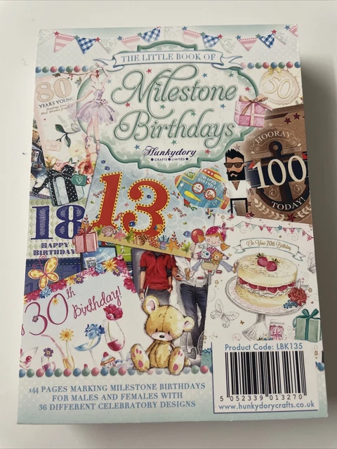 Hunkydory - Das kleine Buch der Meilensteine Geburtstage - uvp £ 9,99