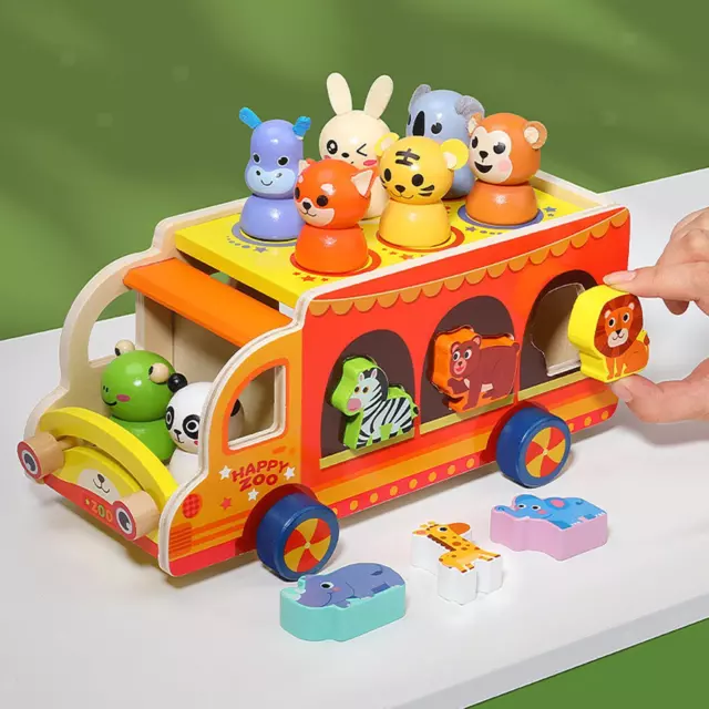 Sorter Car Toy Interactive Imagination Focus Animal Shape Sorting Truck