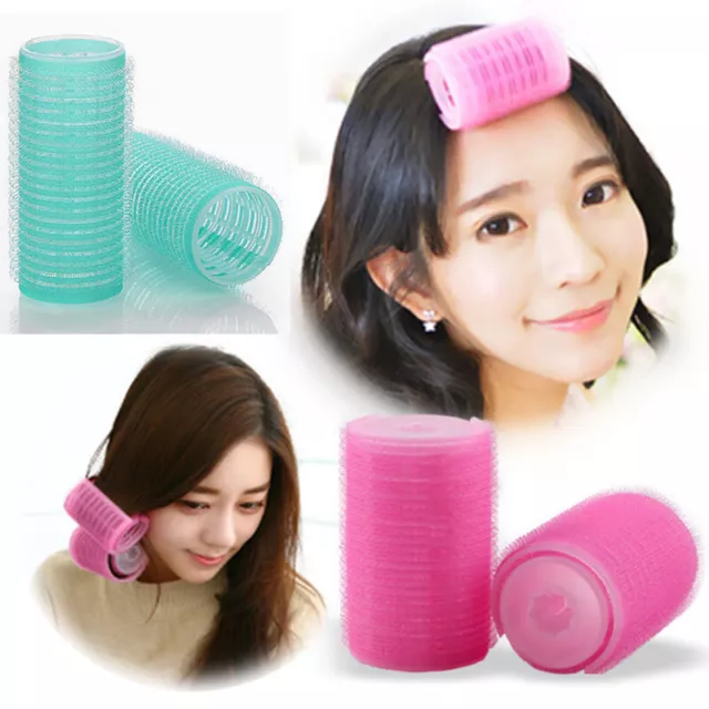 Self Grip Hair Rollers Cling Any Size DIY Hairdressing Hair Curlers Tools 6Pcs 3