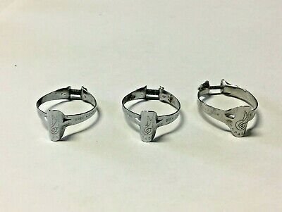3 ANELLI CAMPAGNOLO FASCETTE CROMATE FERMAGUAINA PASSA FILO PASSACAVO GUAINA 