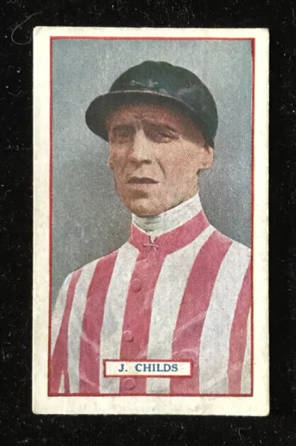 Godfrey Phillips Derby Winners & Jockeys 1923 #12 Childs Original Cigarette Card