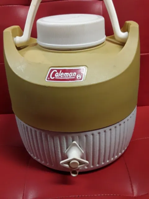 Vintage Coleman 1 Gal Cooler Jug Spout Camp Fish Party Water Tea Kool-Aid Cockta