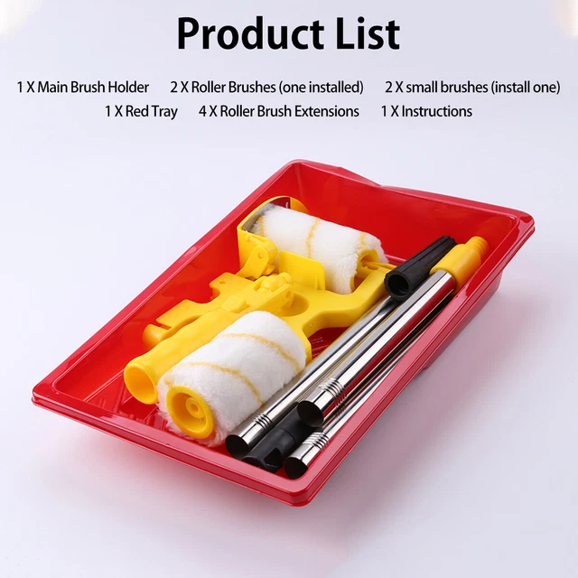 Hand Clean Roller PAINT EDGER ROLLER Hand-held Clean-Cut Paint Roller Brush Portable ...