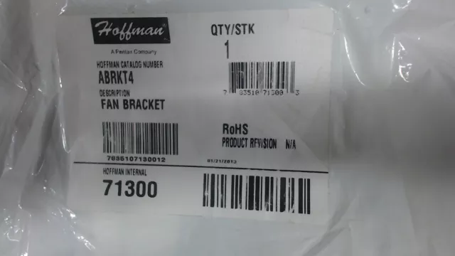 Hoffman 4" fan bracket ABRKT4 - 60 day warranty 2