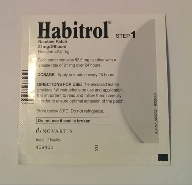STEP 1 HABITROL TRANSDERMAL NICOTINE PATCH 21 mg (10 boxes 280 patches) NEW 3