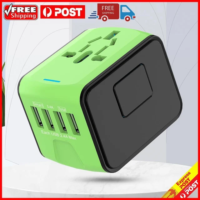 Universal Travel Adapter Fast Charging AC Power Plug Adapter Socket Converter