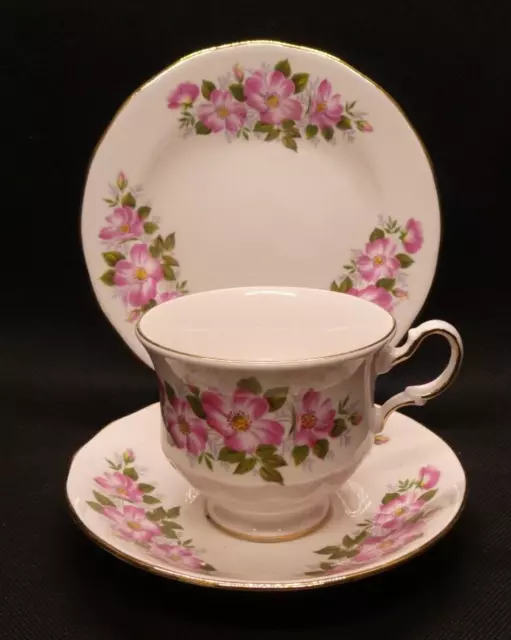 Vintage Queen Anne Patt No 8672 Trio - Cup, Saucer & Side Plate