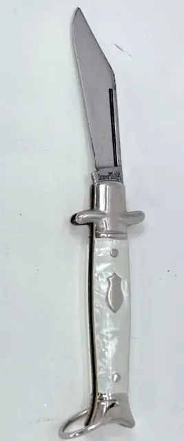 Vintage Imperial key chain dagger shape USA folding pen knife 2"