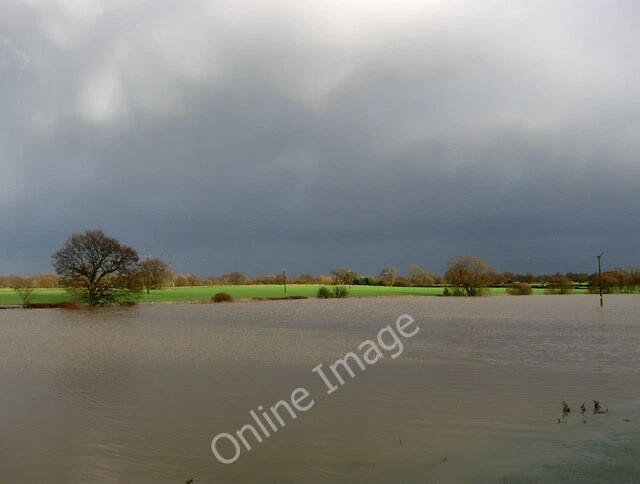 Photo 6x4 Chess Brook in Flood West End/TQ2016 A tributary of the River  c2009