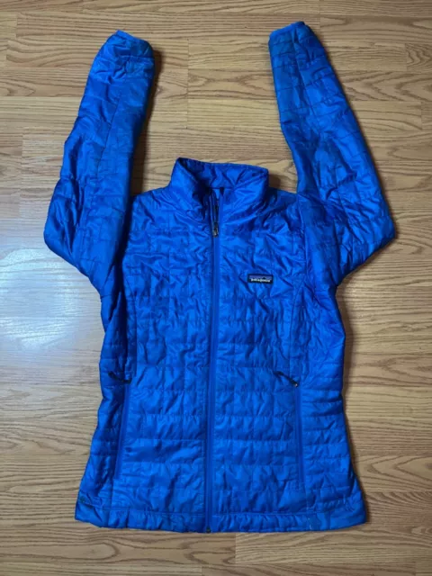 Patagonia Jacket Adult Medium Blue Quilted Nano Puff Primaloft Womens
