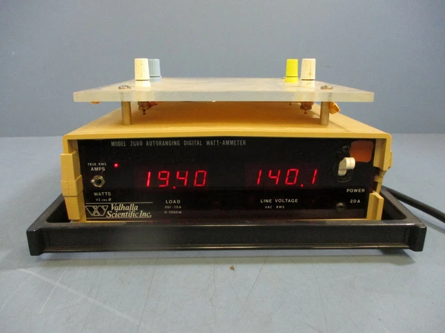 Valhalla Scientific 2000 Autoranging Digital Watt-Ammerter