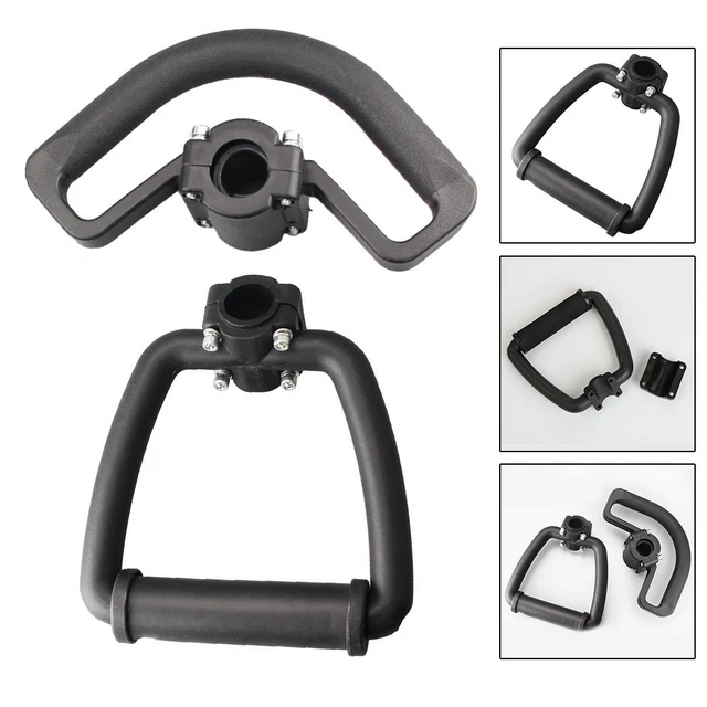 Boulon Poignée Tondeuse à Gazon - 2 Pièces Triangle Noir - Vis Remplacement - Plastique Et Fer