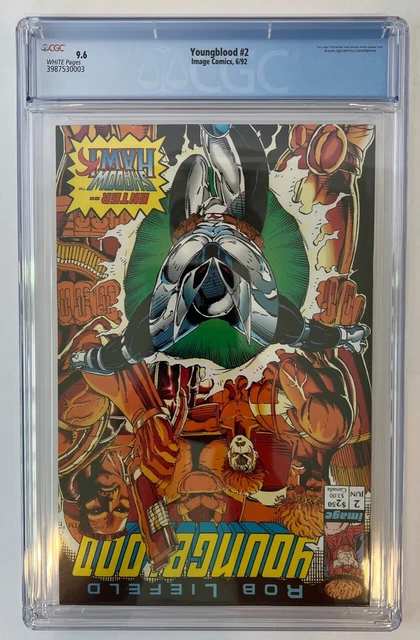 Youngblood # 2 CGC 9.6 NM+ 1st Appearance Prophet And Shadowhawk Rob Liefeld 3