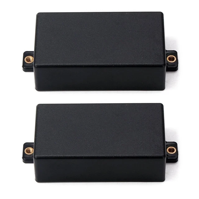 2X Plastic Sealed Humbucker Pickup Cover Fit SQ ST Pickup Guitar Parts (BlacE2W3