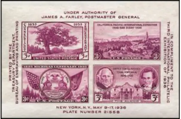 US #778 MNH S/S 1936 International Philatelic Exhibition Stamp [MiBl7 YTBF6]