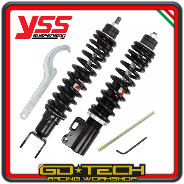 Set Stoßdämpfer YSS Verstellbar Vorne Hinten Zip SP 2 Vespa ET2 ET4 LX 2