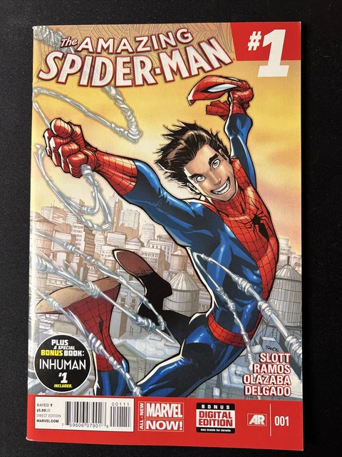 The Amazing Spiderman #1 Marvel Comics 2014 1st Cameo App of Cindy Moon NM-