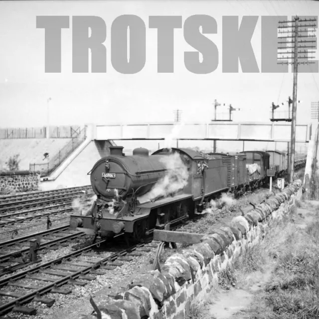 Larger Negative BR British Railways Steam Loco 65906 Class J38 Saughton Jct 1957