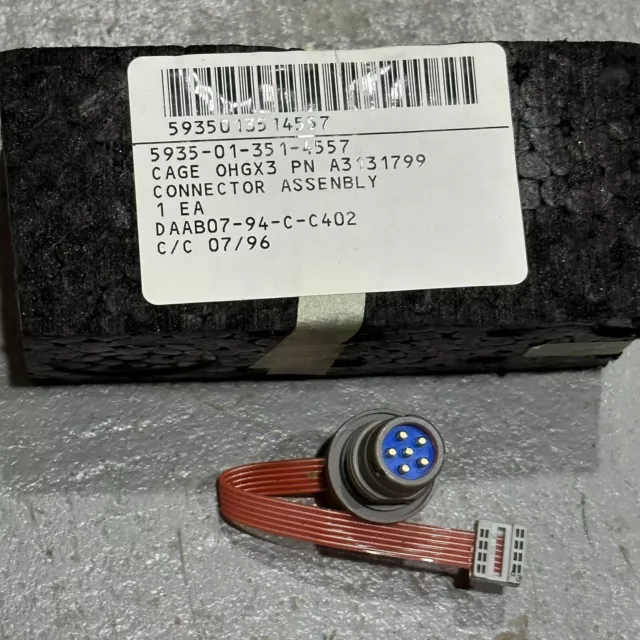 US Military Radio Connector Plug Male Connection U-283/u 6-Pin SINGARS U-229 NOS