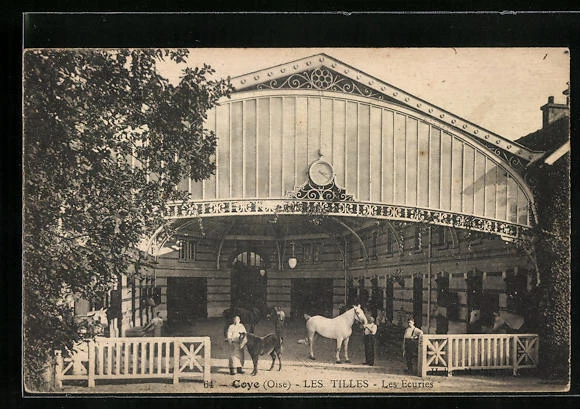 CPA Coye, Les Tilles, Les Ecuries