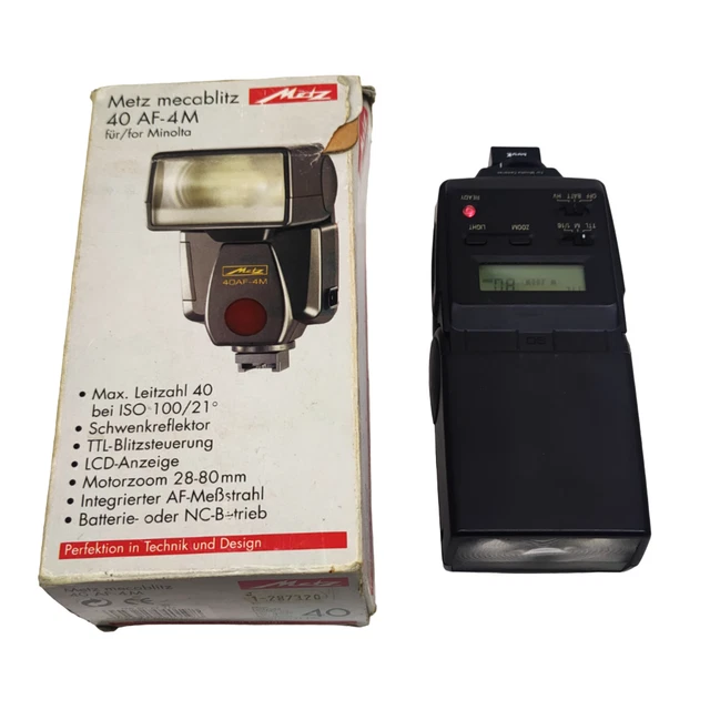 Metz Mecablitz 40 Af-4M Plug-In Flash Brand New In Box