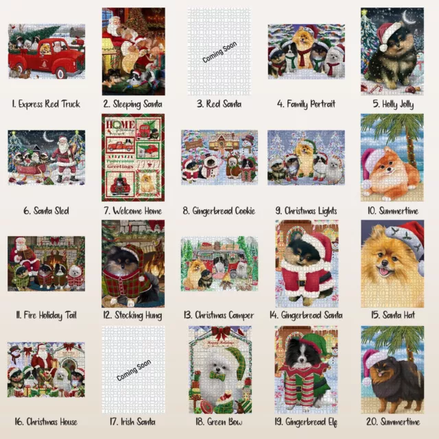 Pomeranian Jigsaw Puzzle for Adults Interlocking Games Christmas Dog Gift NWT 3