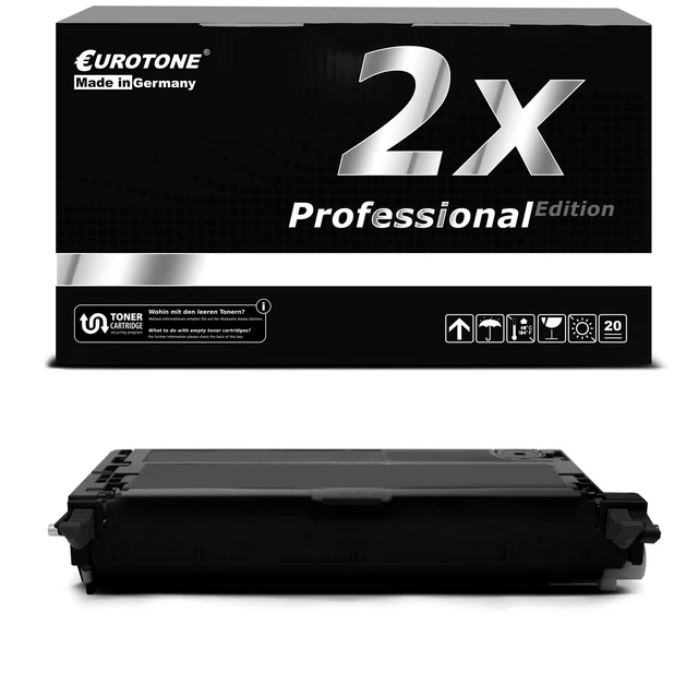 2x Pro Toner Black for Dell 3110-cn 3115-cn