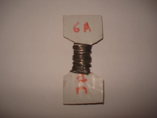 1 mètre de Fil fusible 10/10 ème  6 ampères  Neuf