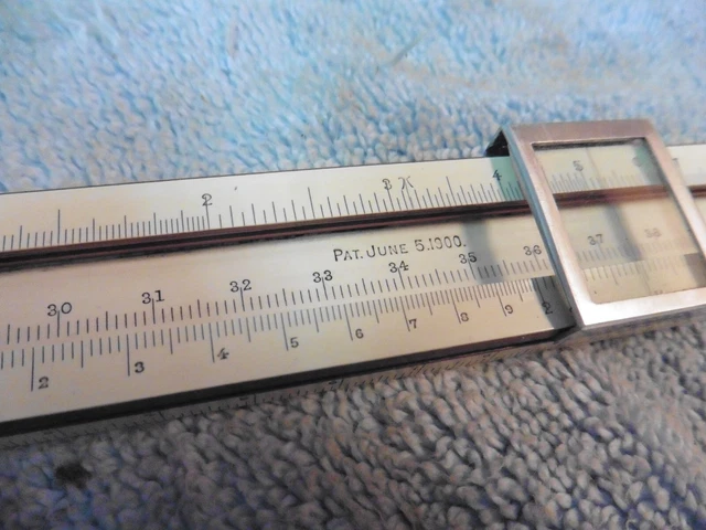 Antique Keuffel & Esser K&E Mannheim Slide Rule Pat. 1900 20" / 10"  New York NY