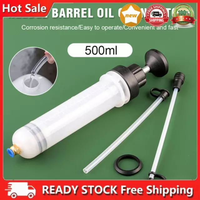 200ml/500ml Car Fluid Extractor Portable Syringe Type Auto Tools (500ML)