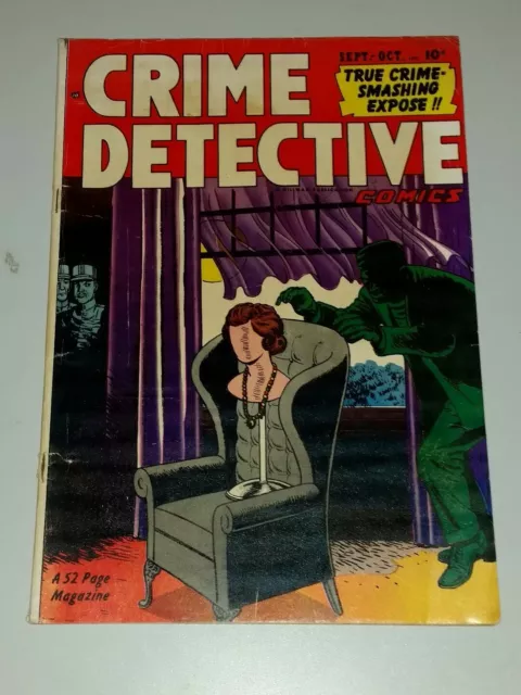 Crime Detective #10 Vg+ (4.5) Vol 2 Hillman Golden Age September October 1951 **