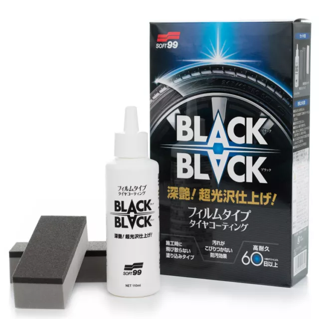 (159,09€/L) SOFT99 BLACK BLACK Reifenversiegelung Reifenglanz 110ml