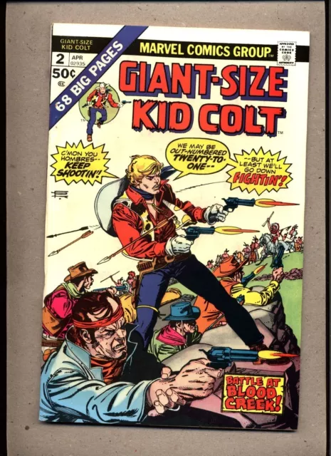 Giant-Size Kid Colt #2_April 1975_Fine Minus_Bronze Age Marvel Western!
