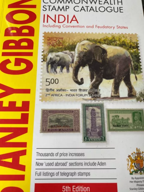 India  Gibbons stamp catalogue 5th edition 2018 in full colour