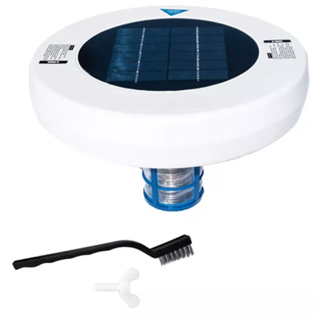 Solar copper silver ion swimming pool water disinfection algae removal purifier