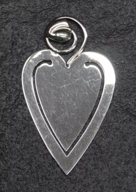 Robbe & Berking 925 Sterling Silber Lesezeichen Bookmark Signet Herz heart coeur 2