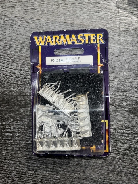 games workshop warmaster High Elf Spearmen sealed OOP 8301A