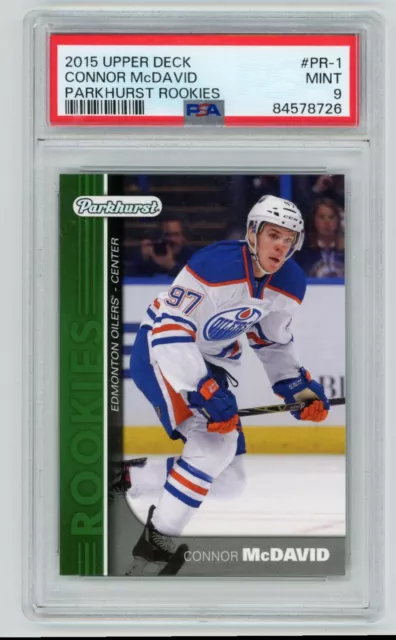 Connor McDavid 2015-16 Upper Deck Parkhurst Rookies PSA 9 (MLan) #PR-1 Edmonton