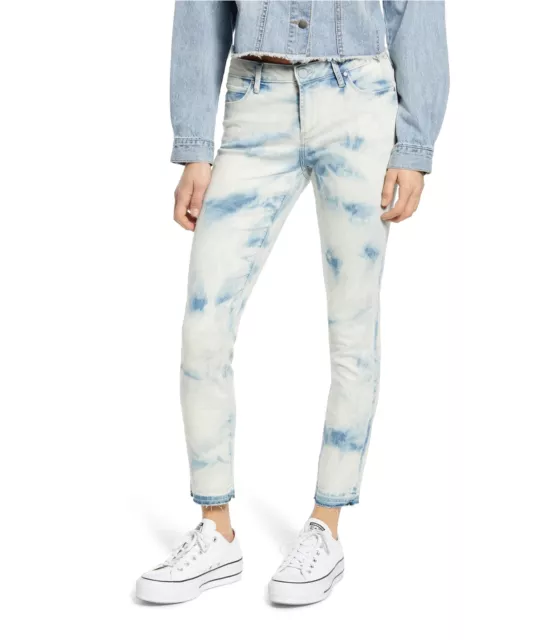 Articles of Society Womens Carly Cropped Jeans, Blue, 26
