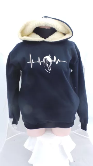 Equestrian/ horse riding  / HOODIE/  heart beat /pulse rate