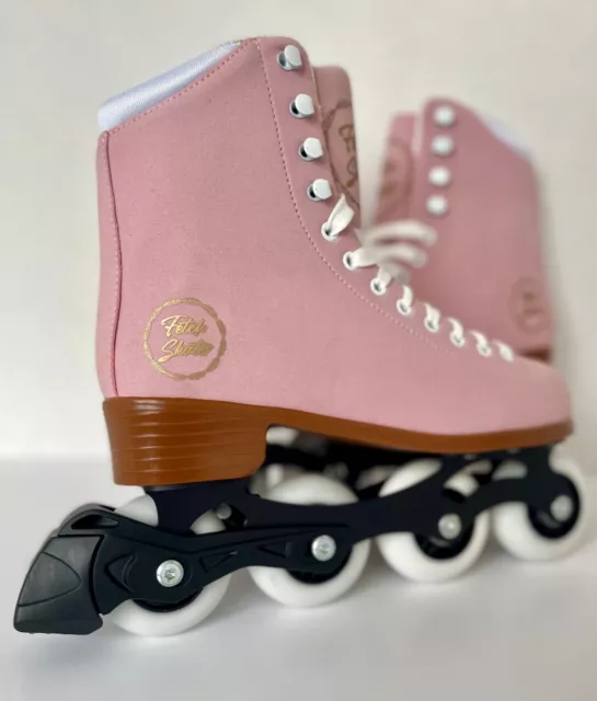 Inline Skates Rollerblades Rollerskates Pink UK Size 2 Childrens Adults Girls