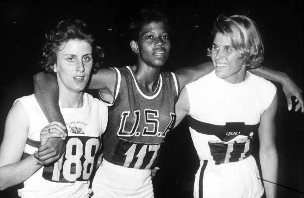 OLYMPIC GAMES ROME USA's gold medal winner Wilma Rudolph OLD PHOTO $9.