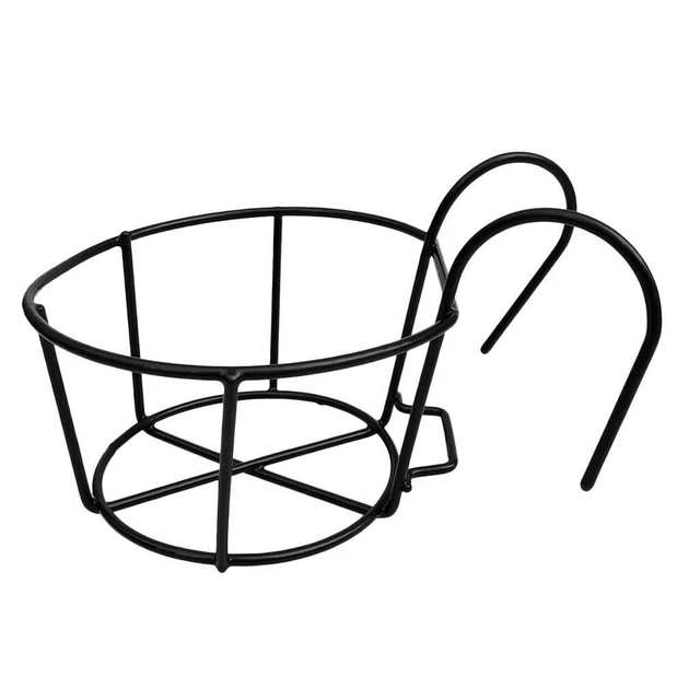 6x Metall Eisen Pflanzer Für Geländer Zaun Balkon Garten Home Decor 2
