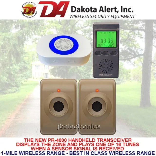Dakota Alert Dcma-4K Plus+Mtpr-4000 Wireless Alarm System - 2 Sensors