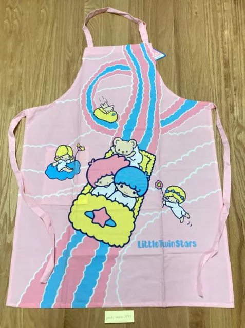 Vintage Sanrio 1976 Little Twin Stars Cotton Apron Pink Rare Made In Japan FedEx Vintage Sanrio 1976 Little Twin Stars Cotton Apron Pink Rare Made In Japan FedEx