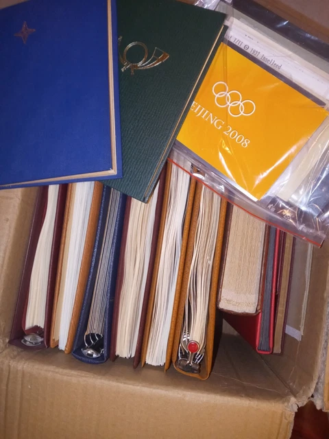 Deutschland Briefmarkensammlung Wunderkiste In 10 Alben-Viel Bund-17 Kg Material