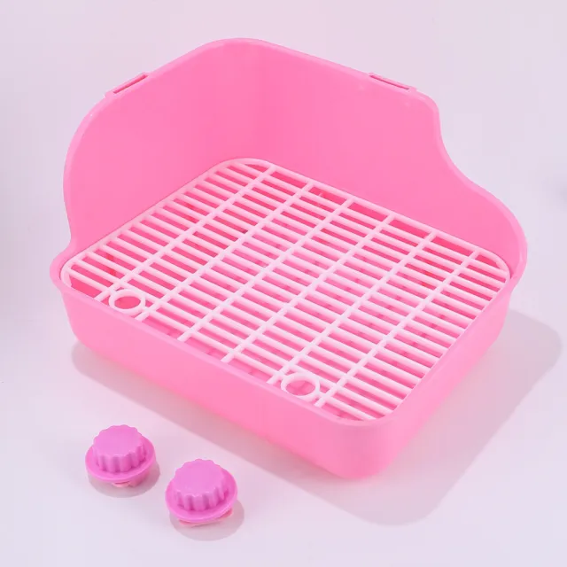 Lit De Lapin Petit Cuvette Toilette Carrée Hamster Bac À Litière Pour