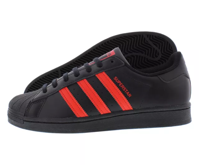 Adidas Superstar Mens Shoes Size 13, Color: Black/Red