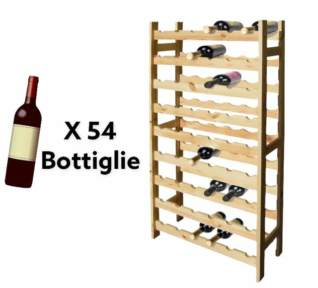 Cantinetta Portabottiglie A Forma Di Botte In Legno - Spazio Per 23 Bottiglie, Perfetta Per La Cantina O Il Soggiorno